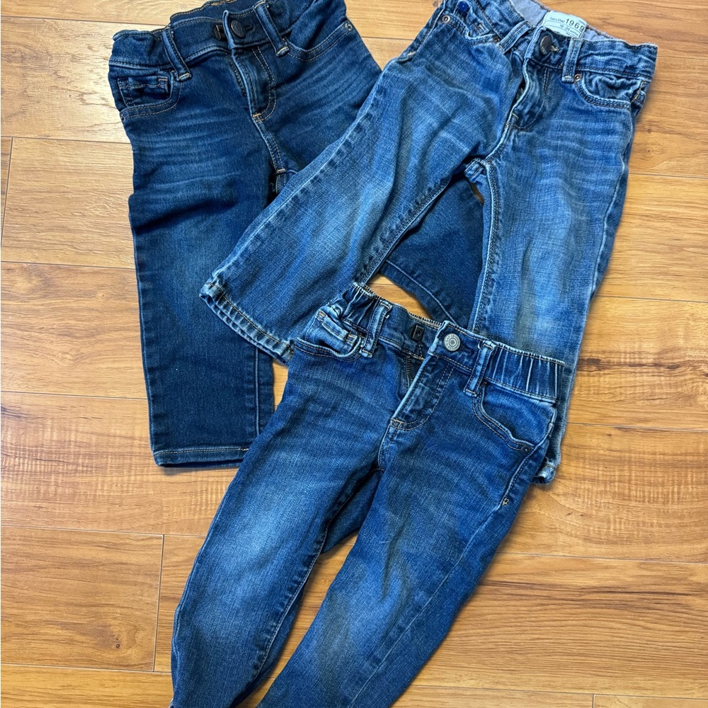 GAP Toddler Light Blue Denim Jeans- 3 Pairs